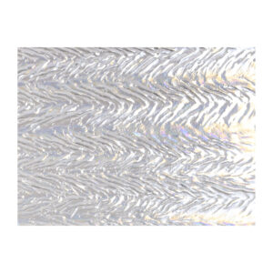 Bullseye Clear Herringbone Iridescent